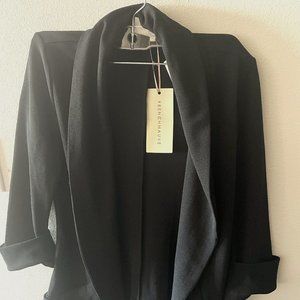 French Mauve Melanie Knit Tunic Blazer, NWT, with pockets